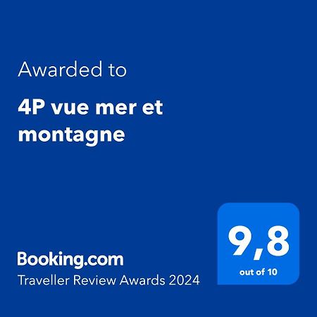 4P Vue Mer Et Montagne Menton Ngoại thất bức ảnh